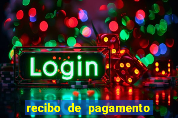 recibo de pagamento modelo word